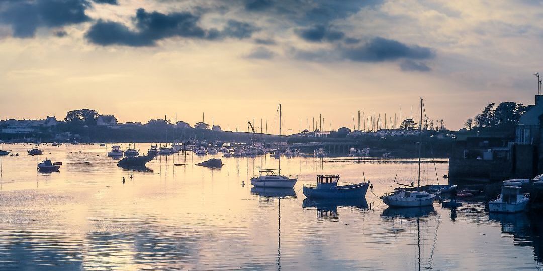 Finistere Lanildut coucher de soleil