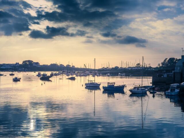 Finistere Lanildut coucher de soleil