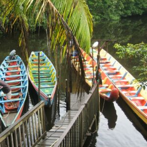 Guyane française pirogues ponton